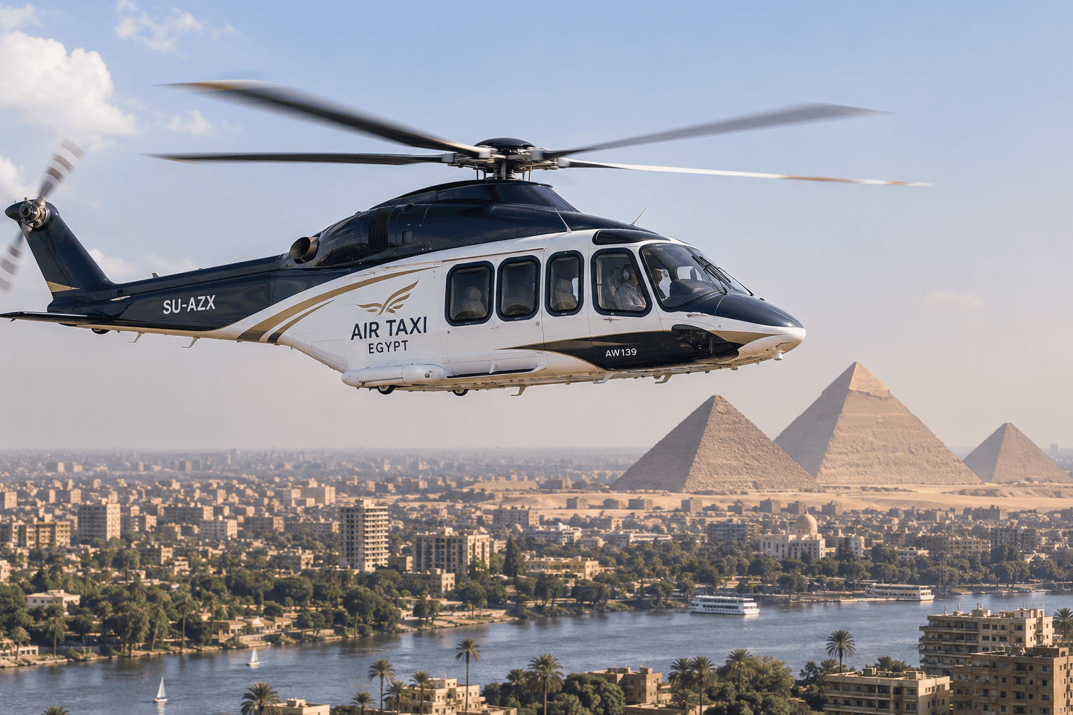 Égypte : Air Taxi Egypt étend son réseau de taxis par hélicoptère